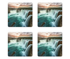 Wild Nature Waterfall Coaster Set Of Four