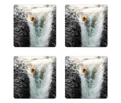 Cliffs Waterfall Canoe Coaster Set Of Four