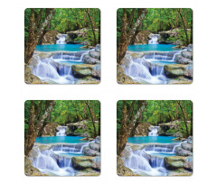 Rocks in Waterfall Lake Coaster Set Of Four