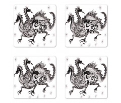 3 Headed Wild Character Coaster Set Of Four