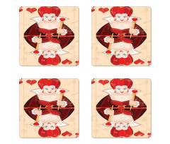 Queen Cards Coaster Set Of Four