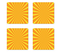 Simplistic Sunbeam Coaster Set Of Four