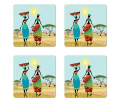 Girls Coaster Set Of Four