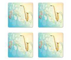 Musical Notes Vibes Coaster Set Of Four