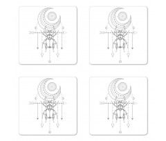 Beetle Art Coaster Set Of Four