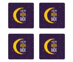 Stars Celestial Elements Art Coaster Set Of Four