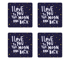 Planets Galaxy Space Coaster Set Of Four