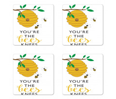 You're the Bees Knees Coaster Set Of Four