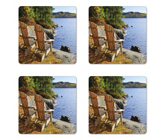 Adirondack Chairs Shore Coaster Set Of Four