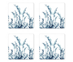 Wild Orchid Flowers Coaster Set Of Four