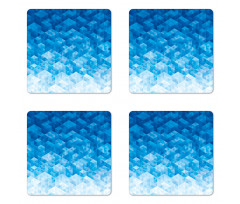 Mosaic Triangle Graphic Coaster Set Of Four