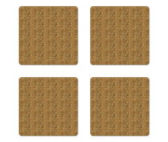 Cheetah Animal Skin Coaster Set Of Four