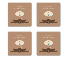 Spirit Animal Coffee Coaster Set Of Four