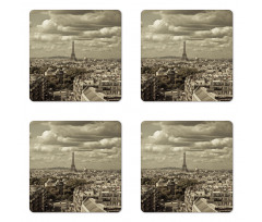 City Skyline of Paris Coaster Set Of Four