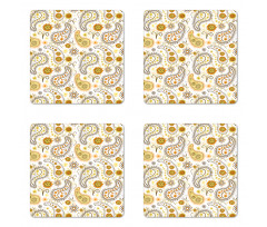 Floral Coaster Set Of Four