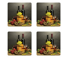 Themed Bottles France Coaster Set Of Four