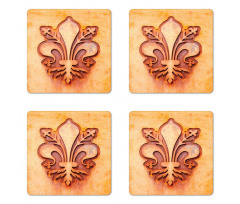 Floral Royal France Coaster Set Of Four