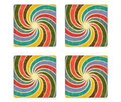 Nostalgic Spiral Coaster Set Of Four