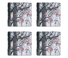 City Park Snow Cold Coaster Set Of Four