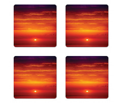 Morning Sunrise Ocean Coaster Set Of Four