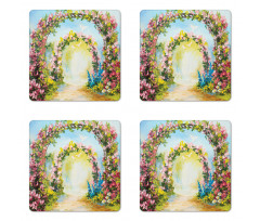 Hot Summer Boho Park Coaster Set Of Four