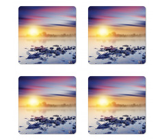 Magic Aurora Borealis Coaster Set Of Four