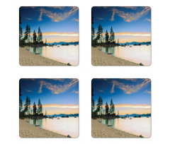 Peaceful Paradise Trees Coaster Set Of Four