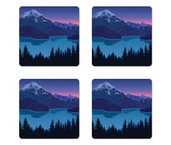 Mountain Hills Forest Coaster Set Of Four