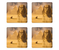 Sphinx Old Face Coaster Set Of Four