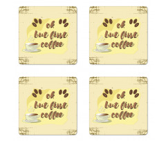 Coffee Beans Steam Coaster Set Of Four