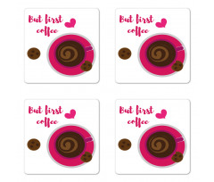 Top View Cookies Coaster Set Of Four