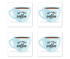 Single Cup Image Coaster Set Of Four