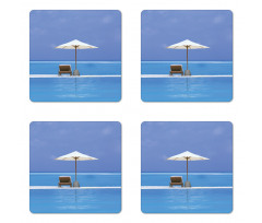 Ocean Seascape Beach Coaster Set Of Four