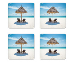 Zanzibar Eastern Scenery Coaster Set Of Four