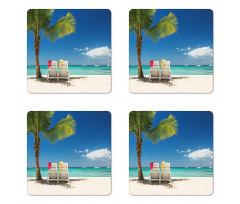 Relaxing Panorama Sea Coaster Set Of Four