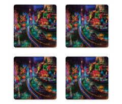 Colorful Nature Coaster Set Of Four