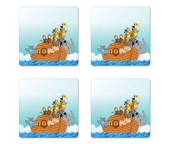 Ark Animal Couples Coaster Set Of Four