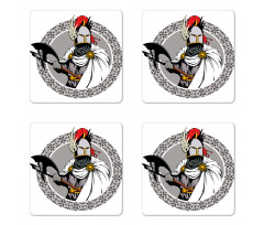 Knight Heroic Armour Coaster Set Of Four