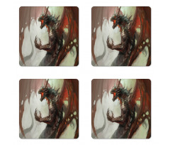 Creature Dragon Coaster Set Of Four