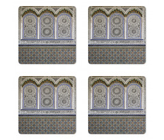 Colorful Old Ottoman Coaster Set Of Four