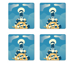 Sailor in the Ocean Coaster Set Of Four