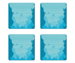 Fish in the Ocean Coaster Set Of Four