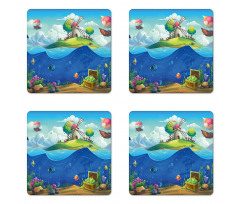 Undersea Treasure Coaster Set Of Four