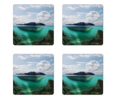 Misty Atlantic Ocean Coaster Set Of Four