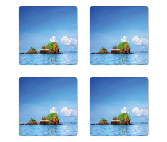 Idyllic Tropic Islands Coaster Set Of Four