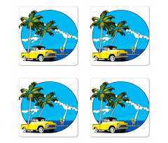 Nostalgic Chevy Car Coaster Set Of Four