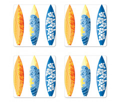 Surf Fun Water Sports Coaster Set Of Four