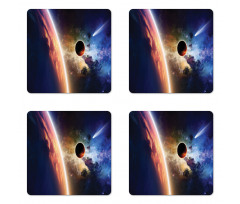 Solar System Cornet Coaster Set Of Four