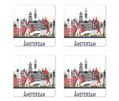 Travel Spots Holland City Coaster Set Of Four