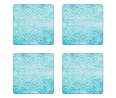 Geomeric Chevron Art Coaster Set Of Four